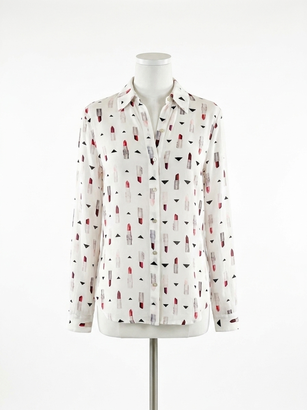 NEW L'AGENCE holly blouse in ivory multi